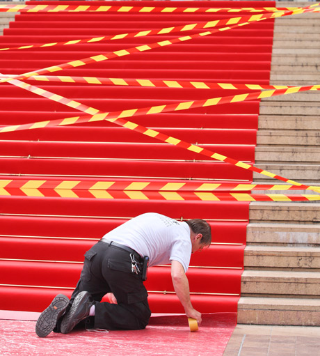 Der rote Teppich in Cannes foto