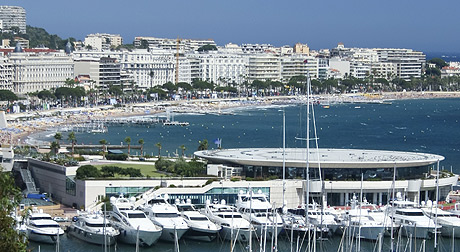 Französisch Riviera Cannes Panorama Aussicht foto