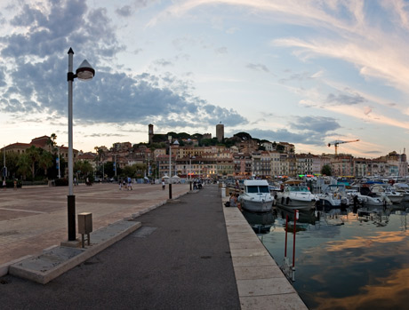 Promenade in Cannes Französisch Riviera foto