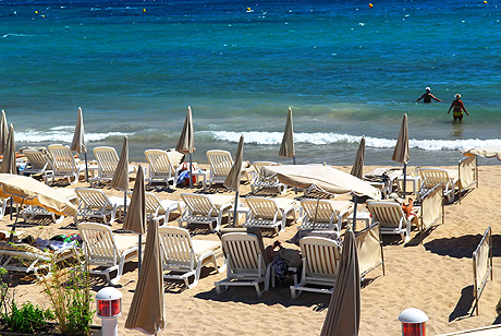 Strand in Cannes foto