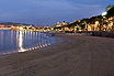 Der Abend Am Croisette Strand In Cannes