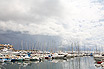 Yachten Und Boote Vor Anker Im Hafen Von Cannes