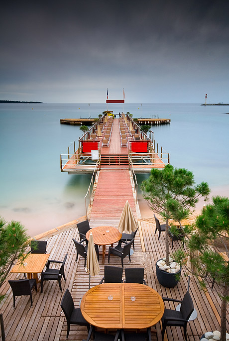 Tropische Landschaft Cannes Französisch Riviera foto