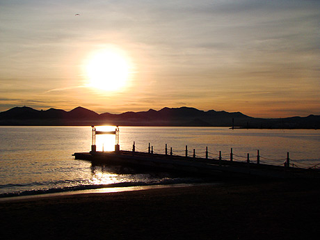 Sunrise in Cannes French Riviera photo